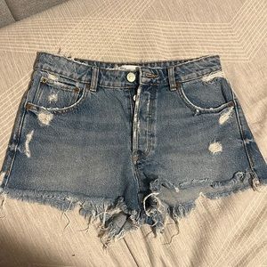 Zara Denim Shorts Size 36 or 4.